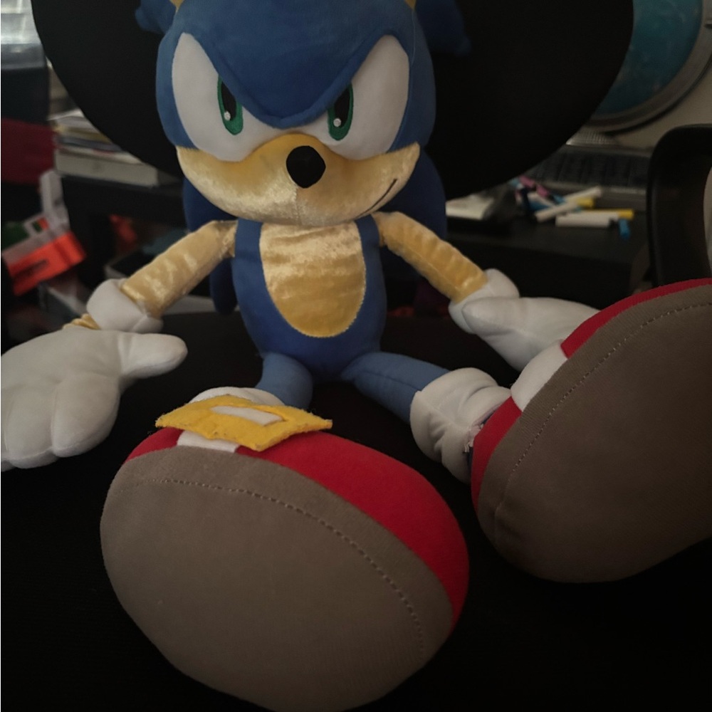 Sonic Editions Blue and Red Plush Stuffed Animal